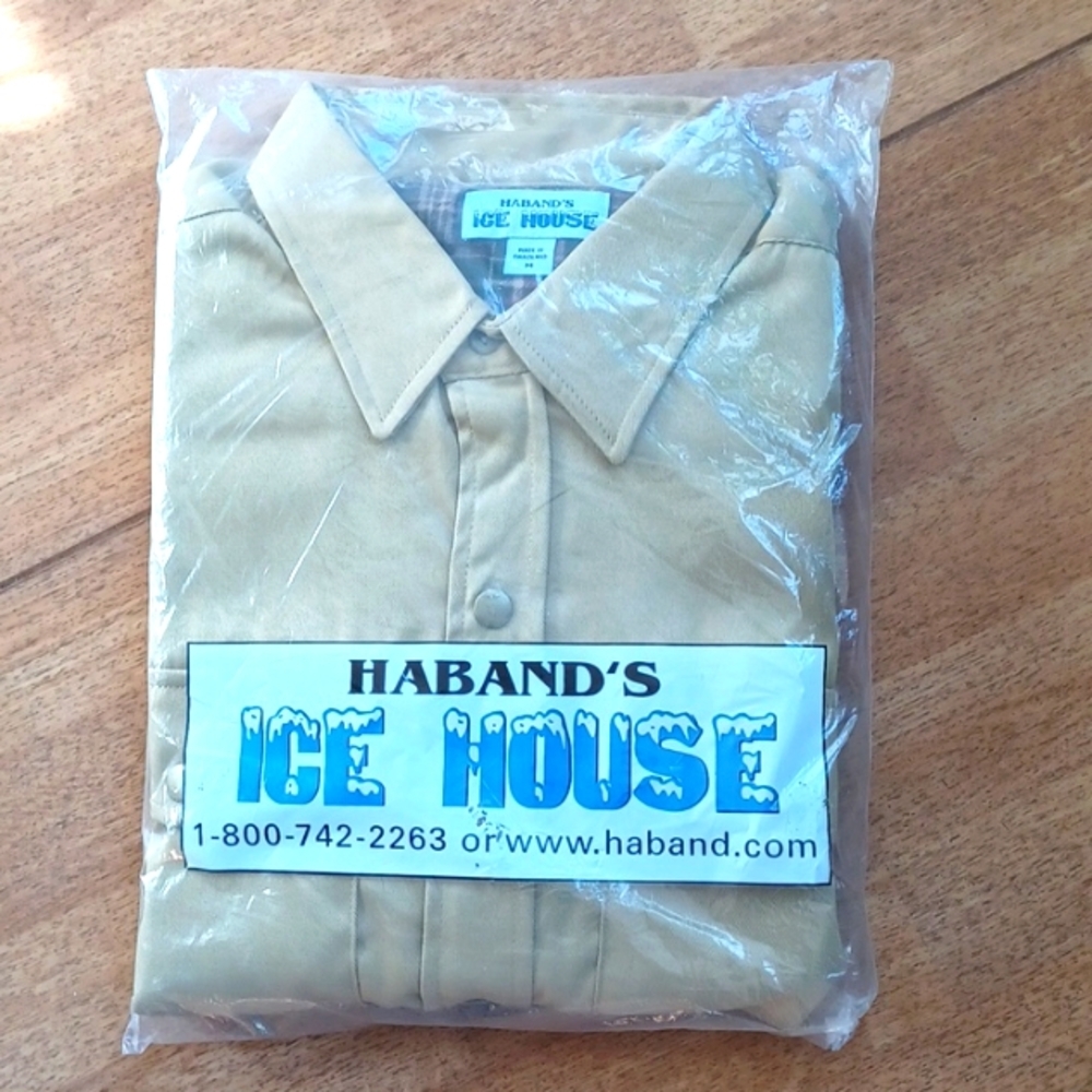 Haband's ice house Shirt Flannel Lined new with tags size medium
